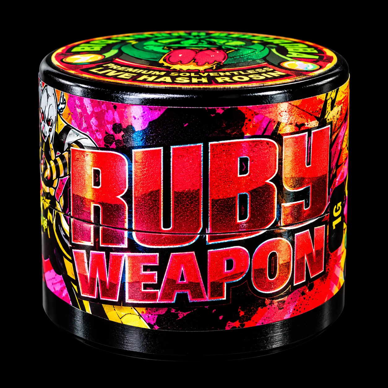 Ruby Weapon live hash rosin by Big Green Buddha
