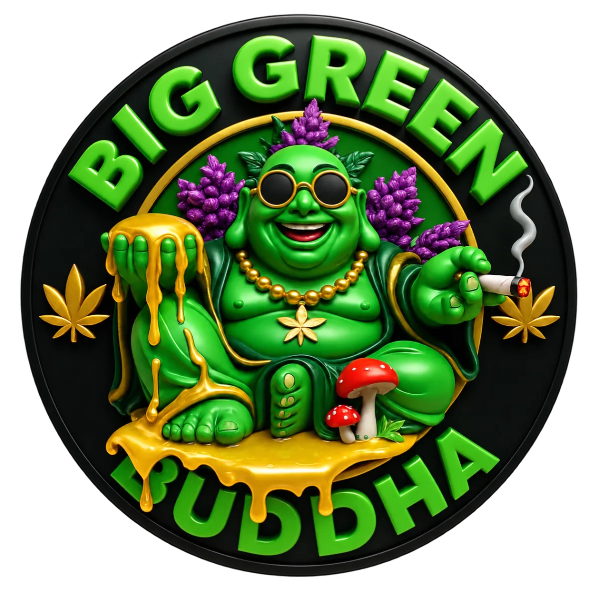 Big Green Buddha logo